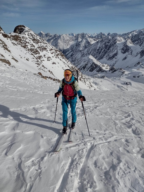 Skialpinizmus v Stubaiských Alpách 01 2023