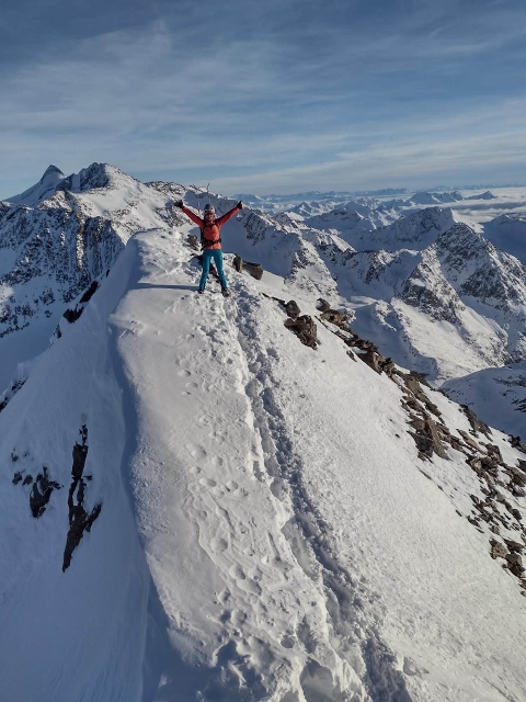 Skialpinizmus v Stubaiských Alpách 01 2023