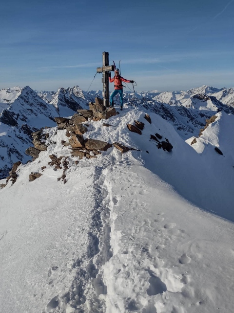 Skialpinizmus v Stubaiských Alpách 01 2023