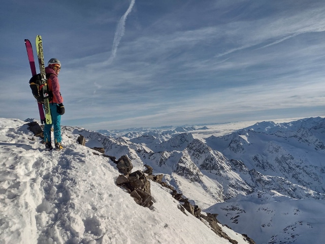 Skialpinizmus v Stubaiských Alpách 01 2023
