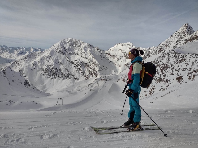 Skialpinizmus v Stubaiských Alpách 01 2023