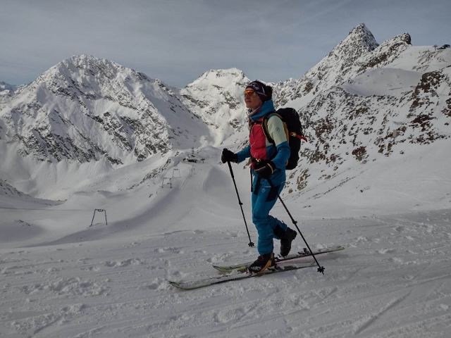 Skialpinizmus v Stubaiských Alpách 01 2023