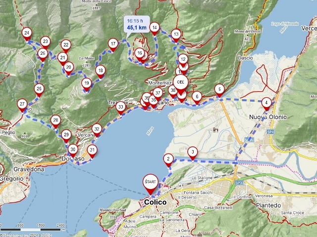 Lago di Como a Graubünden 20 apríl 2024